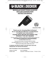 Black & Decker PI100SB Instruction Manual