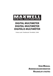 Maxwell Digital Multimeters 25404 User Manual
