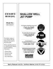 Sears 390.250251 Owner's Manual