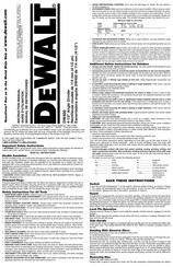 Dewalt DW400 Manuals | ManualsLib