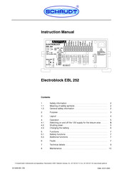 Schaudt Electroblock EBL 252 Instruction Manual