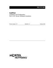 Nortel CallPilot Installation And Configuration Manual