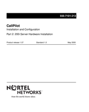 Nortel CallPilot Installation And Configuration Manual