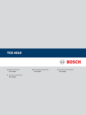 Bosch TCE 4510 Manual
