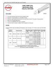 molex 63819-9200 Specification Sheet