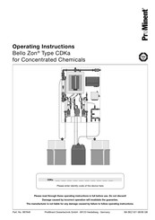 ProMinent Bello Zon CDKa 150 Operating Instructions Manual