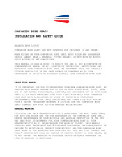 COMPANION Alice Installation And Safety Manual