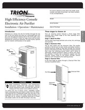 Fedders Trion Installation Operation & Maintenance