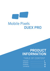 Mobile Pixels DUEX PRO Product Information