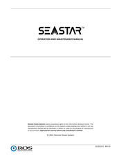 Ros SEASTAR Operation And Maintenance Manual