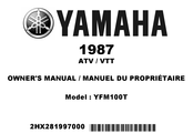Yamaha MOTO-4 1987 Owner's Manual