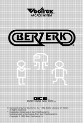 GCE Vectrex Berzerk Manual