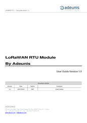 Adeunis RF ARF8133A User Manual