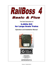 G-Scale Graphics RailBoss 4 Plus Operation And Installation Manual