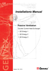 Genvex GE ENERGY 3 Installation Manual