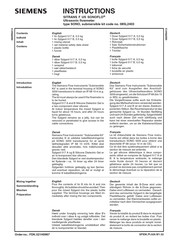 Siemens SITRANS F US SONOFLO Instructions