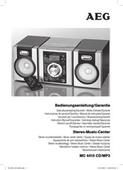 Aeg MC 4415 CD/MP3 Instruction Manual & Guarantee