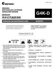 Zenoah G4K-D Operation And Maintenance Manual