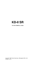 Thermo King KD-II SR Manual