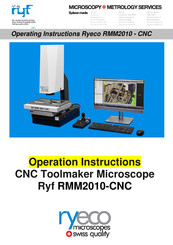 Ryf Ryeco RMM2010-CNC Operating Instructions Manual