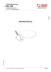 Lenord+Bauer GEL 248 Operating Instructions Manual