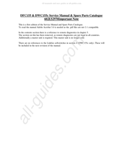 Xerox DFC155 Service Manual & Spare Parts List