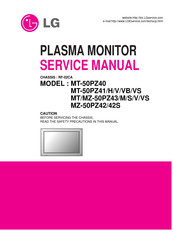 LG MZ-50PZ4242S Service Manual