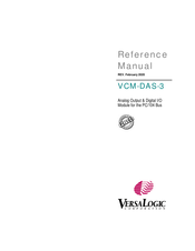 VersaLogic VCM-DAS-3 Reference Manual