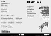 BTI SB 1100 E Original Instructions Manual