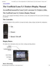 Bafang Luna X-1 Manual