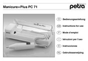 Petra electric Manicure+ Plus PC71 Instructions For Use Manual