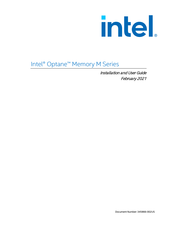 Intel Optane M Series Installation And User Manual
