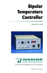 Harvard Apparatus WARNER CL-100 Manual