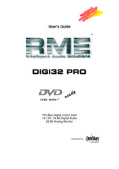 RME Audio DIGI32 User Manual