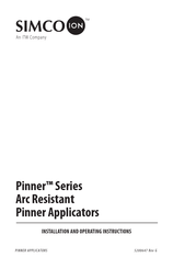 ITW Simco-Ion Pinner Series Installation And Operating Instruction