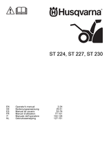 Husqvarna ST 227 Operator's Manual