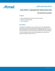 Atmel AVR2131 Getting Started Manual