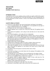 Melissa SP-1440-S Instruction Manual