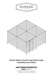 Net World Sports Harrier Walk-In Fruit & Veg Garden Cage Assembly Instructions Manual