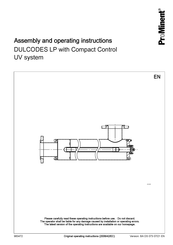 ProMinent 350 W Assembly And Operating Instructions Manual