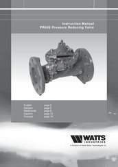 Watts Industries PR500 Instruction Manual