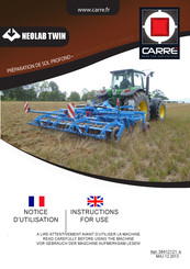 CARRE NEOLAB TWIN 2013 Instructions For Use Manual