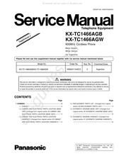 Panasonic KX-TC1466AG W Service Manual