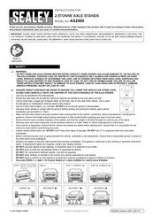 Sealey AS2500 Instructions