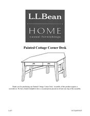 L.l.bean Painted Cottage Corner Desk Manual