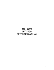 CAPITOL HY-7700 Service Manual