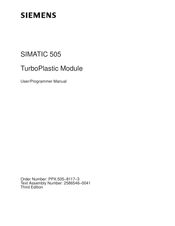Siemens SIMATIC 505 User & Programmers Manual