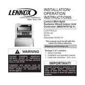 Lennox M0STAT61Q-1 Installation & Operation Instructions