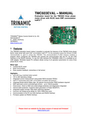 Trinamic TMC603EVAL Manual