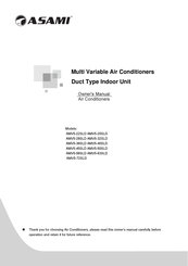 Asami AMV5-25SLD Owner's Manual